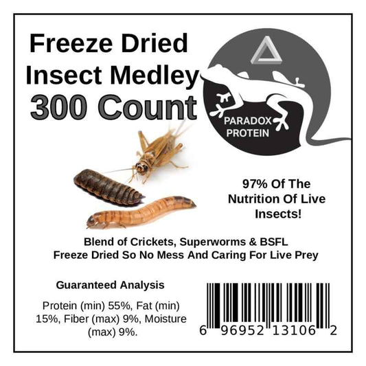 Freeze Dried Insect Medley (Includes 2 Day Shipping)