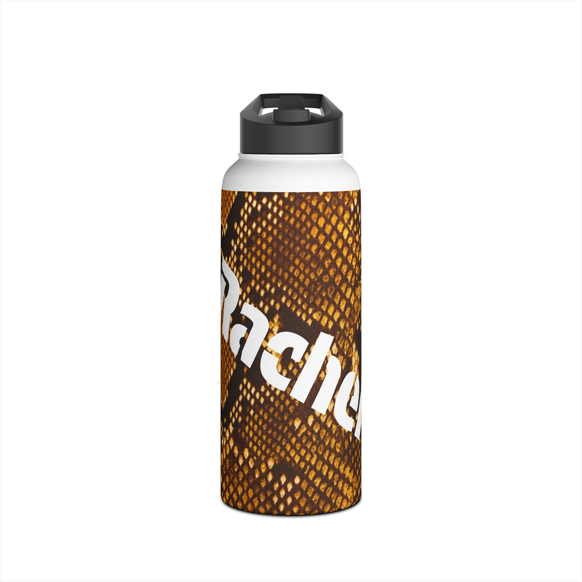 Personalized Snake Print Double-Wall Stainless Steel Water Bottle (12oz, 18oz, 32oz)