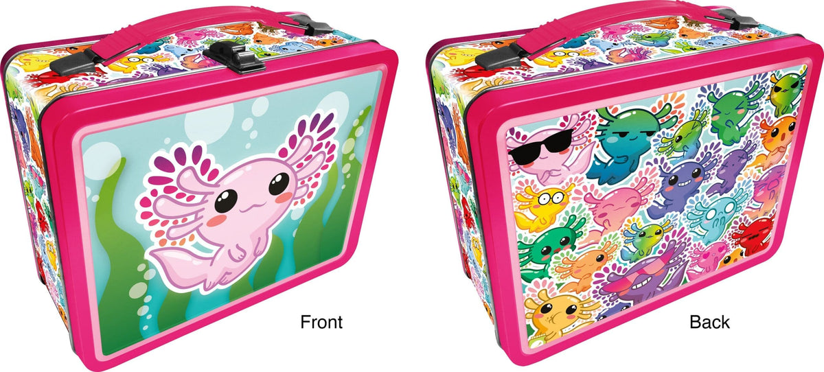 Axolotl Embossed Tin Lunch Box