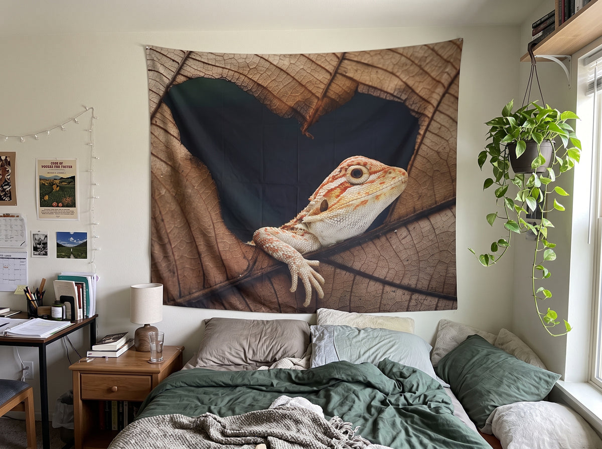 Bearded Dragon "Heart of the Wild" Wall Tapestry
