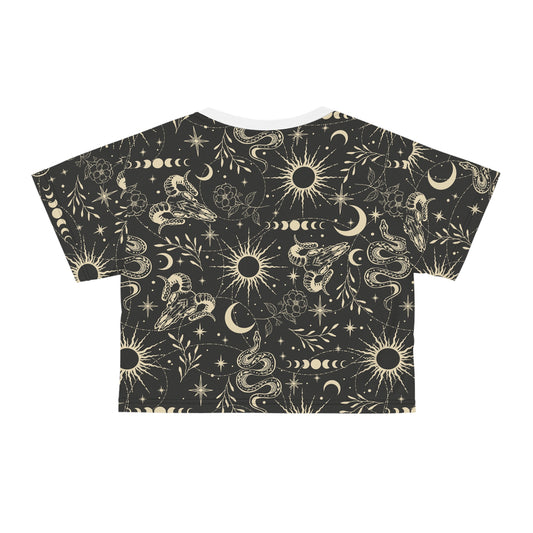 Celestial Serpent All-Over Print Crop Top