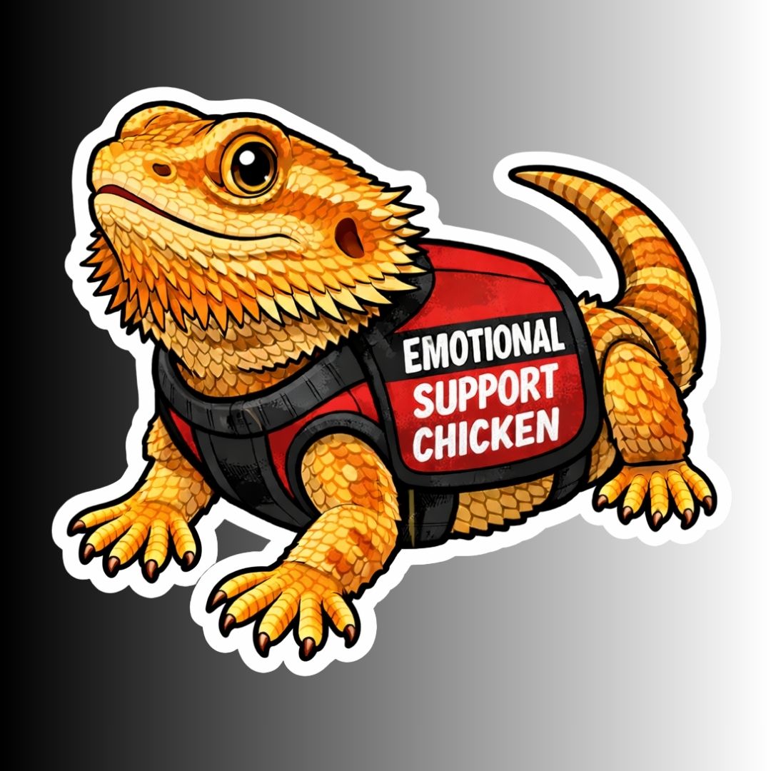 Bearded Dragon Lizard Sticker Pack