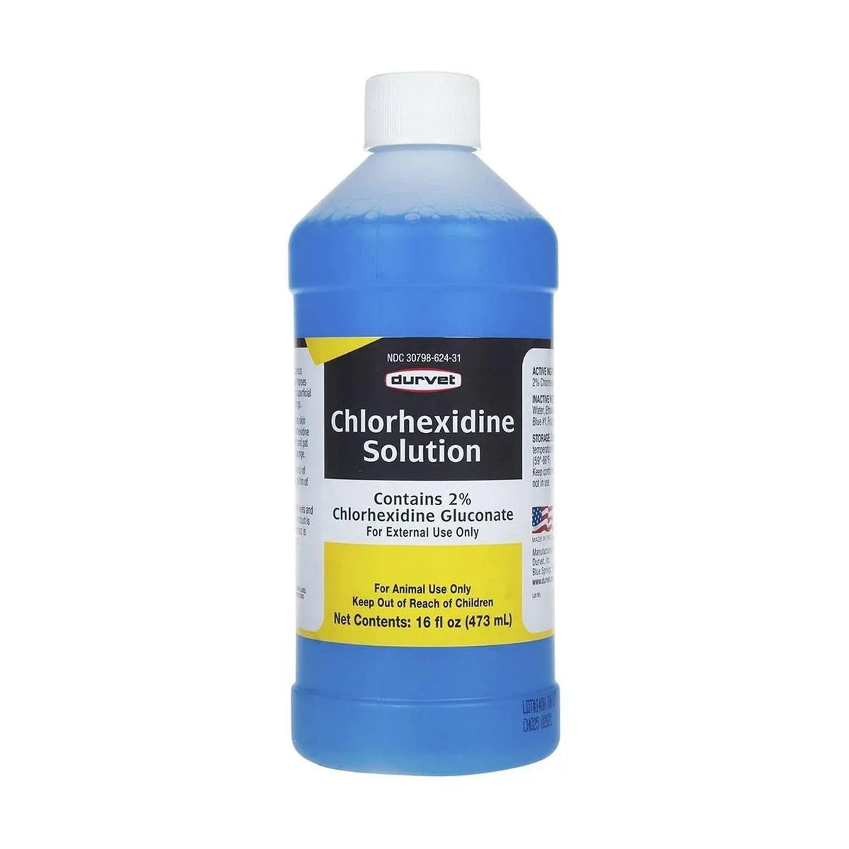 Durvet Chlorhexidine 2% Antiseptic & Disinfectant Solution (16 fl oz) 2-pack