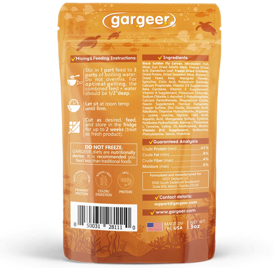 Gargeer Aquatic Turtle Complete Gel Diet