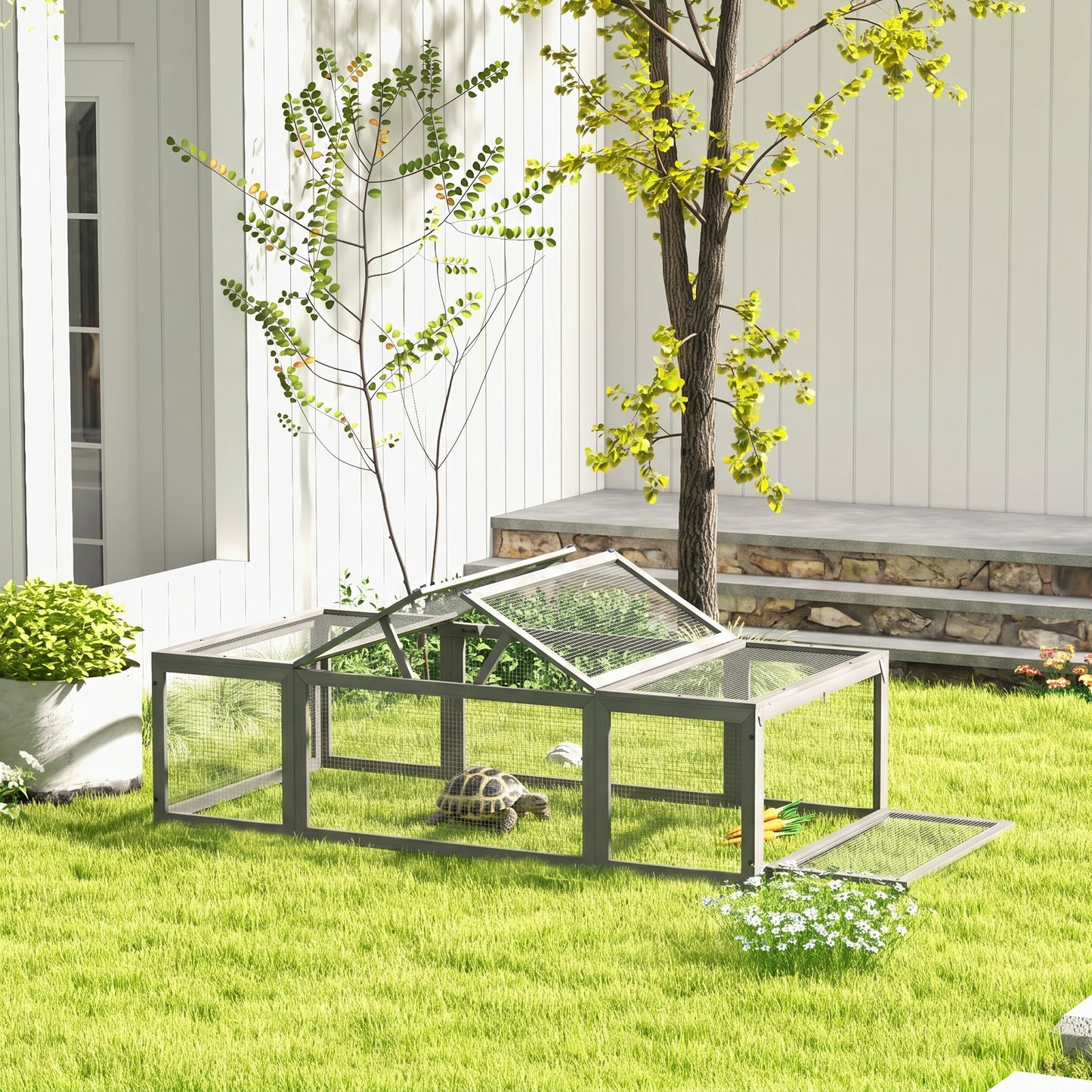 Outdoor Enrichment Habitat & Sunning Enclosure (71" x 35.5")