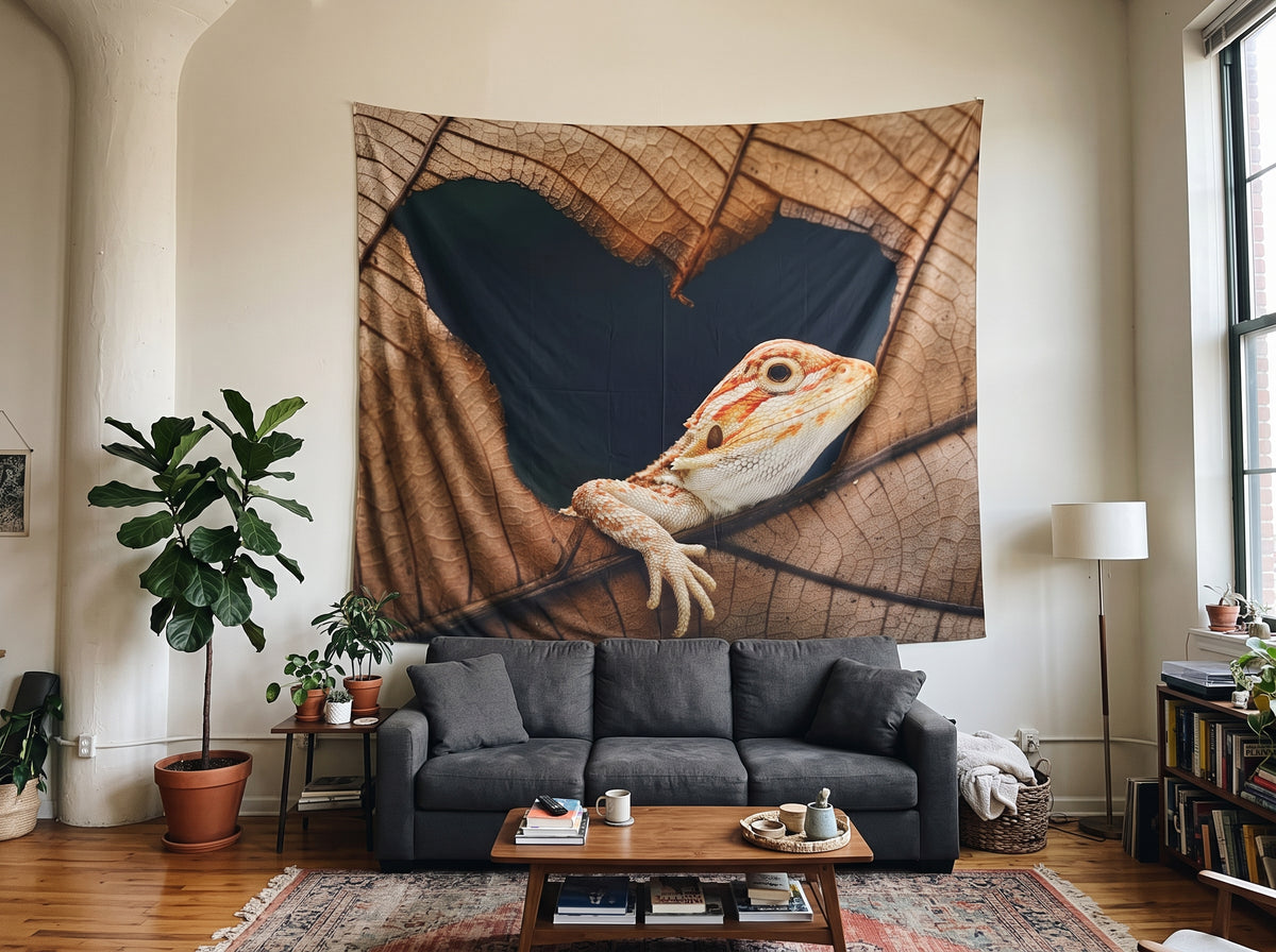 Bearded Dragon "Heart of the Wild" Wall Tapestry