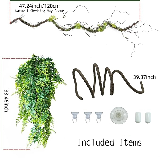 3-Piece Canopy Climbing Vine & Hanging Foliage Set