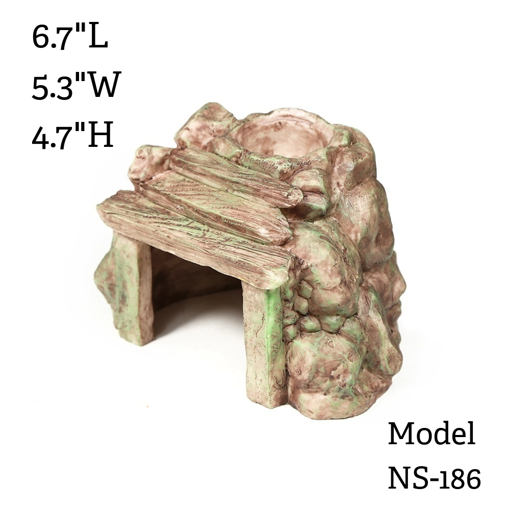 Multi-Level Resin Habitat Hides & Basking Perches