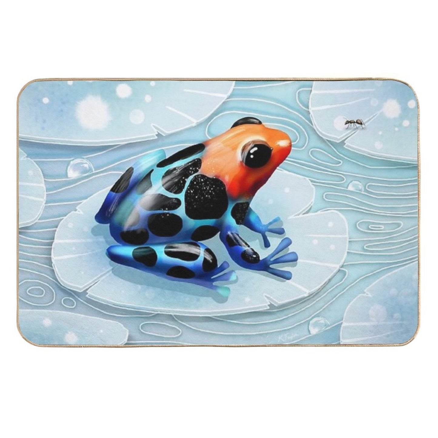 Poison Dart Frog Rapid-Drying Bath Mat