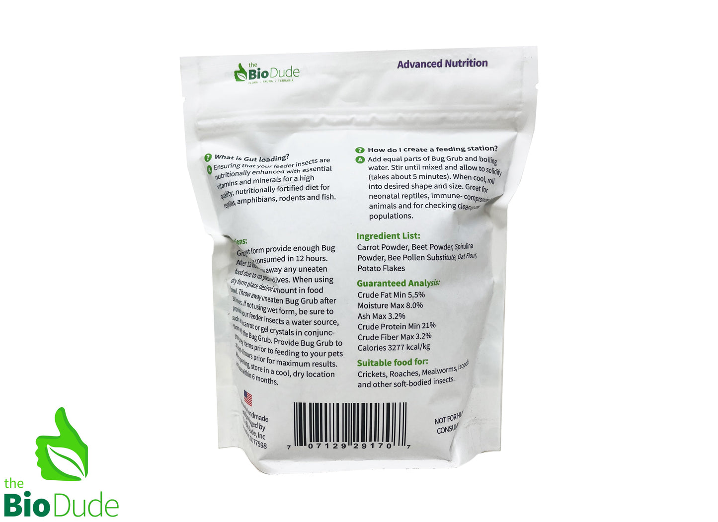 The Bio Dude - Bug Grub - Premium Insect Gutload - DS