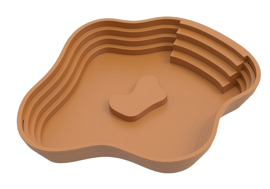 Contour 2-in-1 Reptile Soaking Basin & Basking Deck