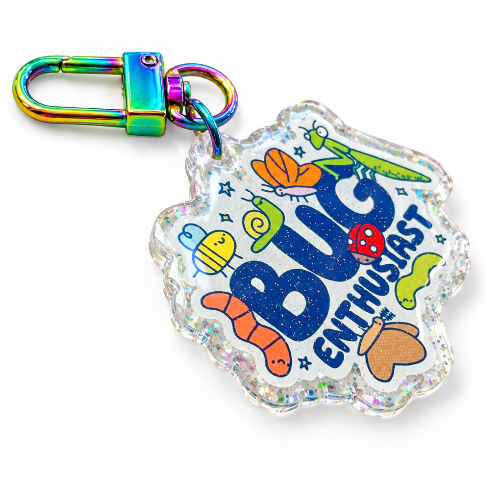 Bug Enthusiast Glitter Acrylic Keychain