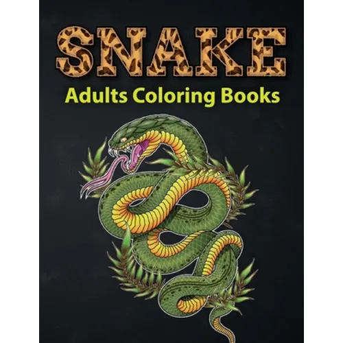 Snake: Adult Coloring Book by Blue Blend