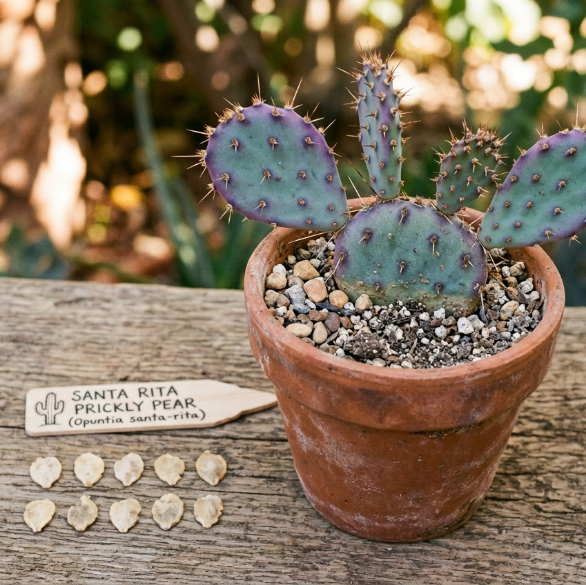 Santa Rita Prickly Pear (Opuntia santa-rita) seeds (10 pack)