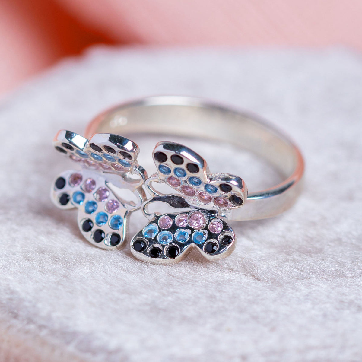 Handcrafted Fluttering Butterfly Sterling Silver Adjustable Toe Ring
