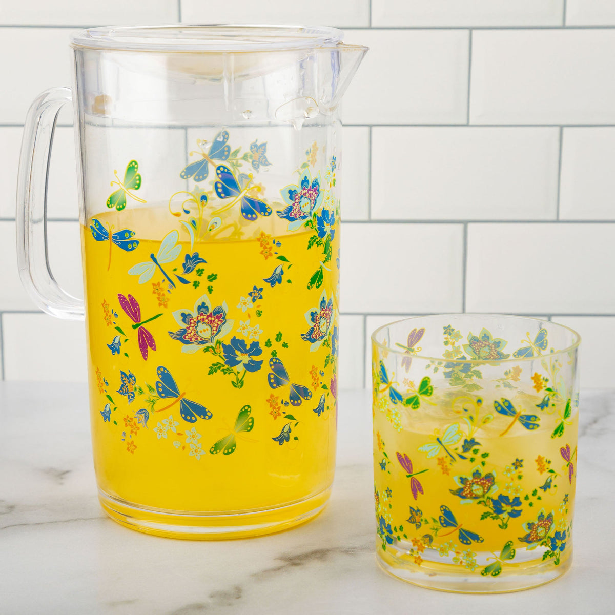 Garden Dragonfly Acrylic Drinkware Collection