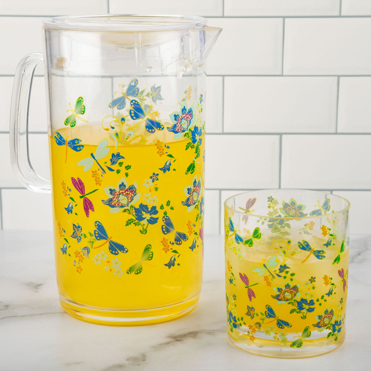Garden Dragonfly Acrylic Drinkware Collection