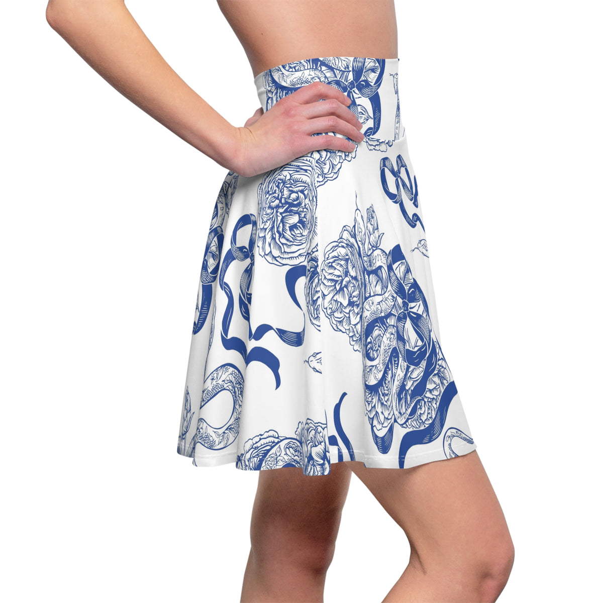 Serpentine Botanical Skater Skirt