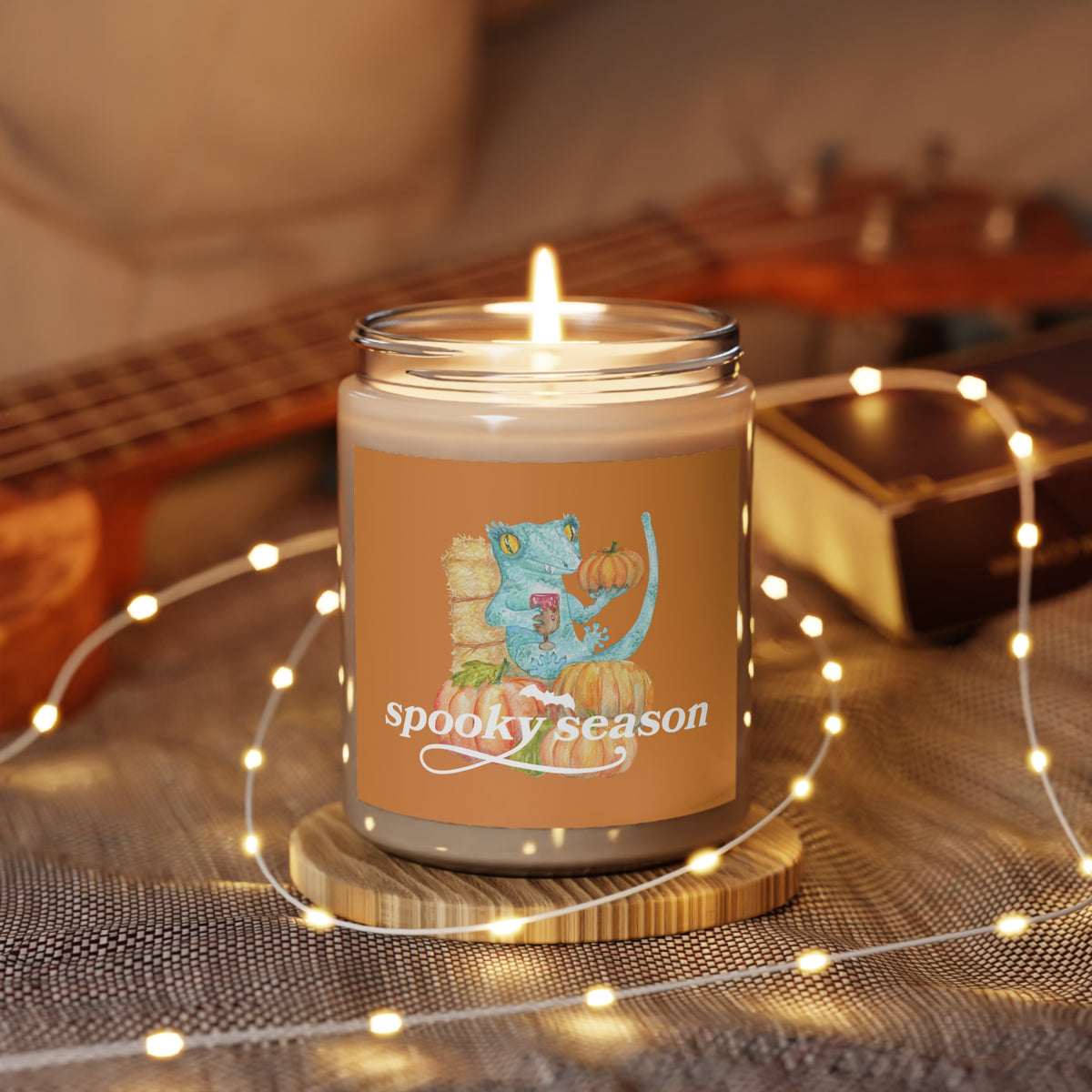 "Spooky Season" Crested Gecko Hand-Poured Candle