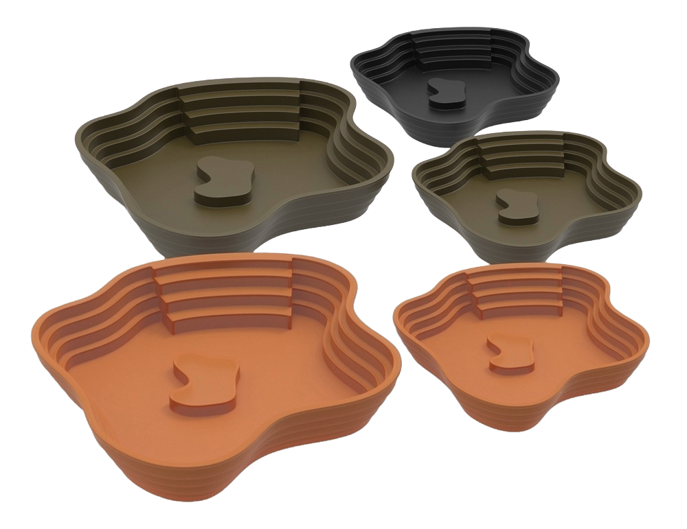 Contour 2-in-1 Reptile Soaking Basin & Basking Deck