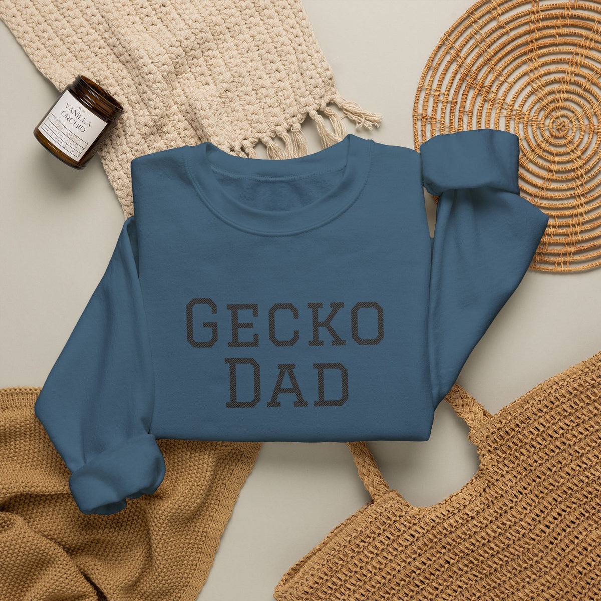 "Gecko Dad" Embroidered Crewneck Sweatshirt