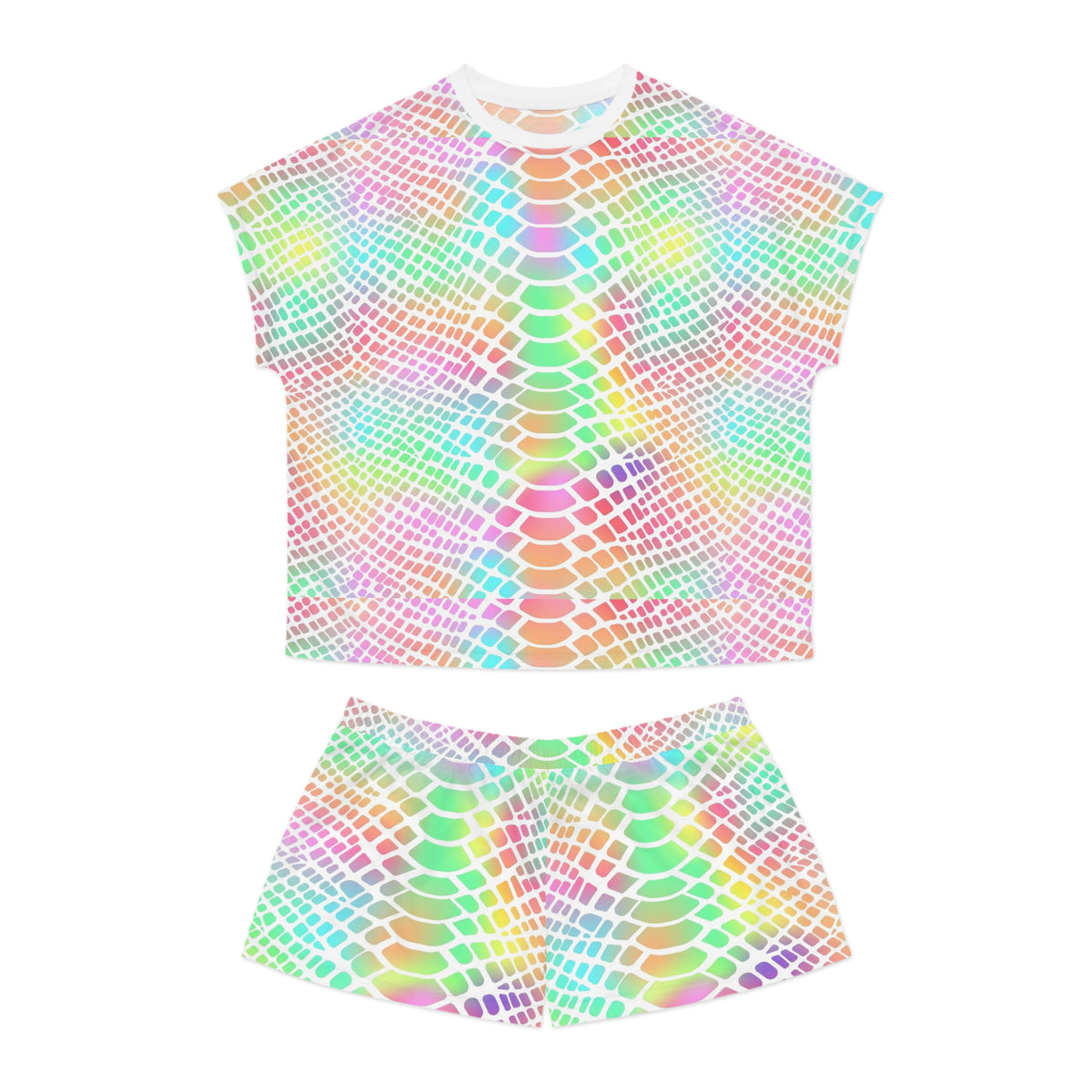 Prismatic Serpent Women’s Short Pajama Set