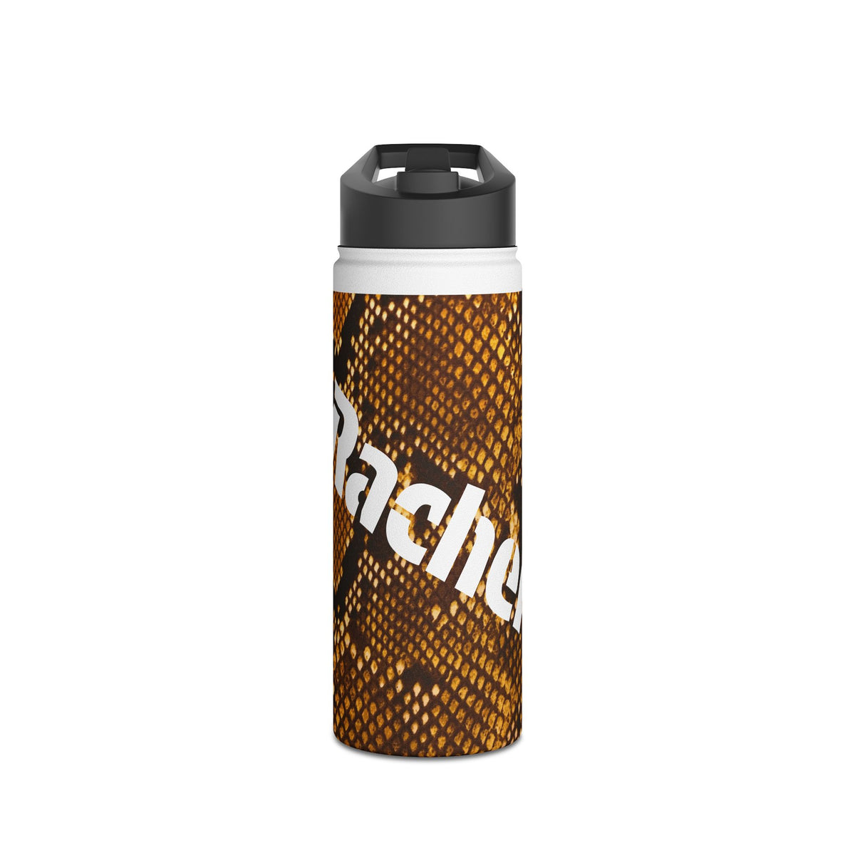 Personalized Snake Print Double-Wall Stainless Steel Water Bottle (12oz, 18oz, 32oz)