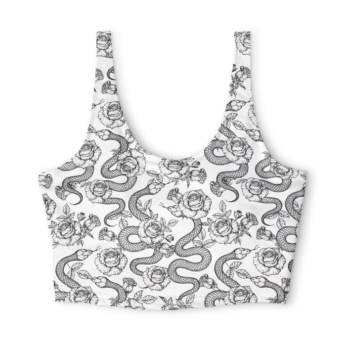 Botanical Serpents Padded Crop Top