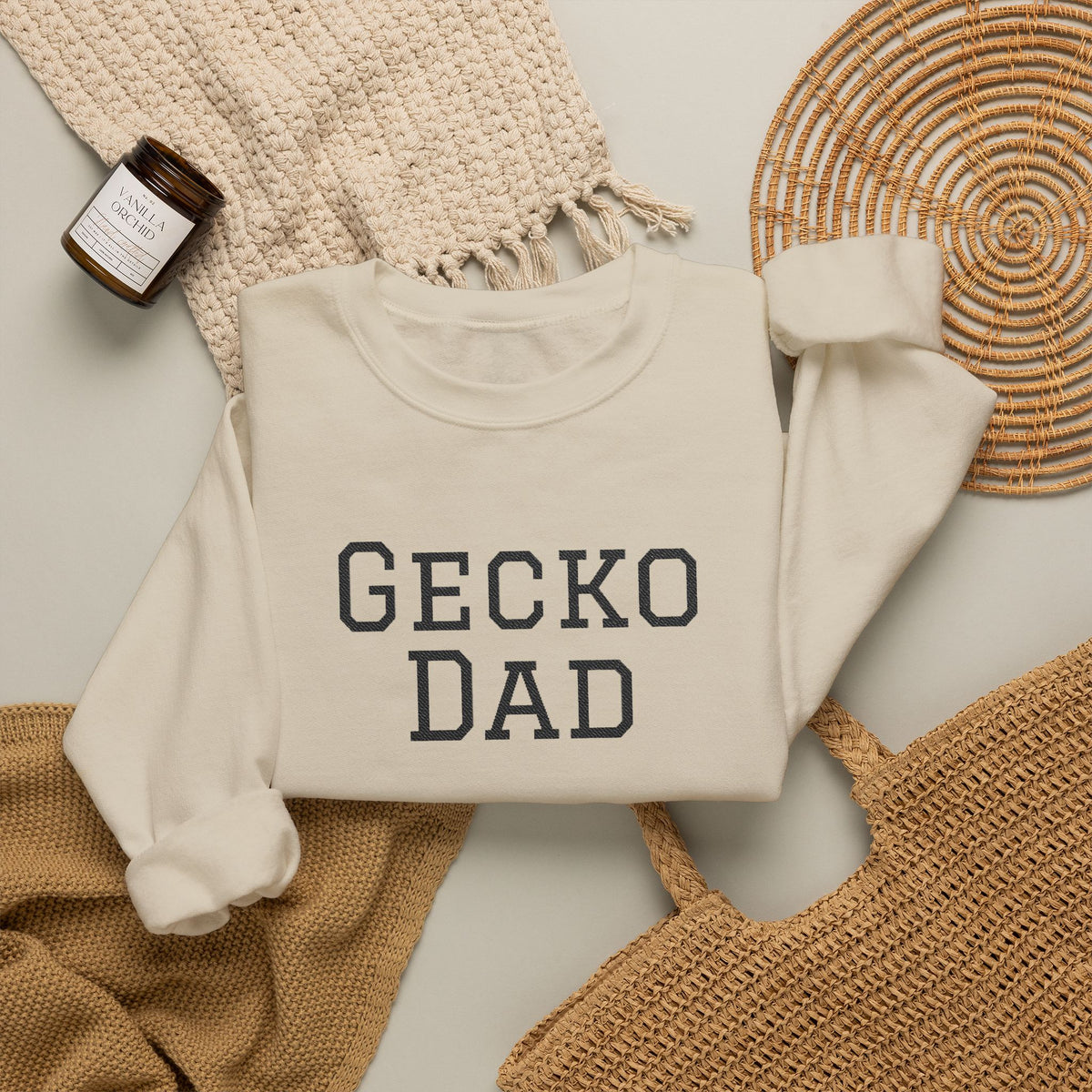 "Gecko Dad" Embroidered Crewneck Sweatshirt