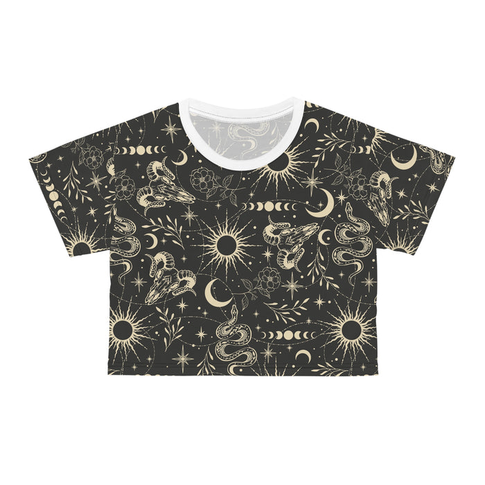 Celestial Serpent All-Over Print Crop Top