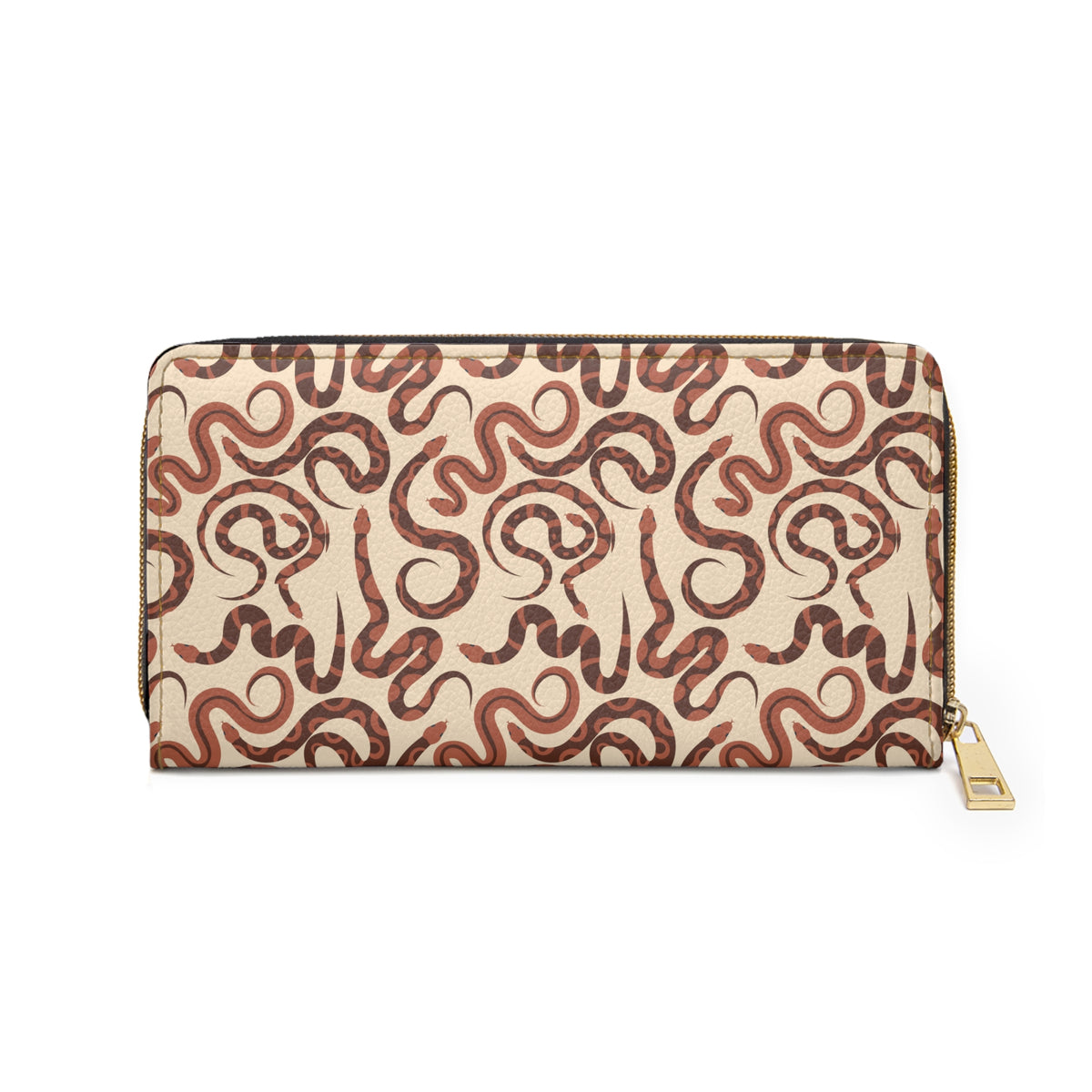 Looping Serpents Zip-Around Wallet