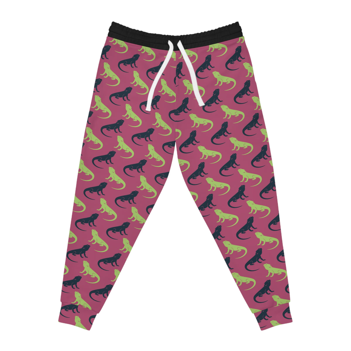 Bearded Dragon Silhouette Athletic Joggers