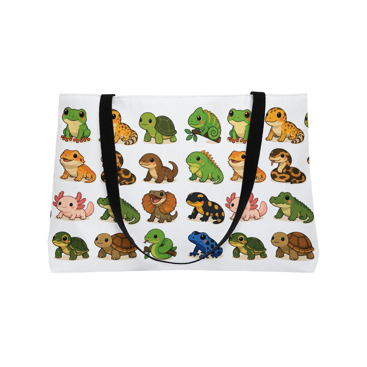 Illustrated Tiny Reptiles & Amphibians Weekender Tote Bag