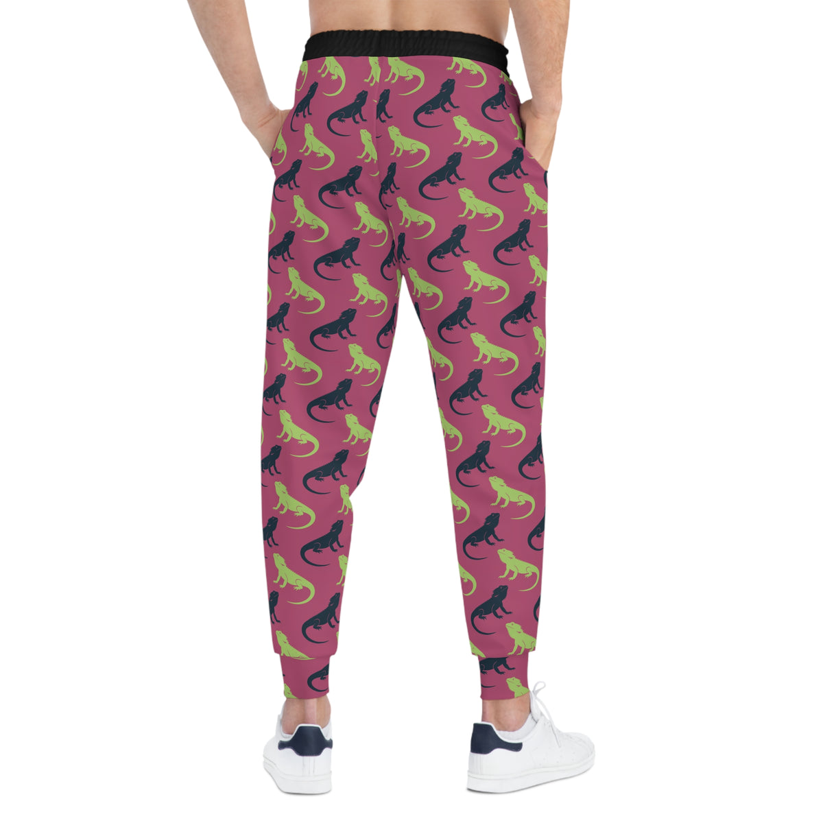 Bearded Dragon Silhouette Athletic Joggers