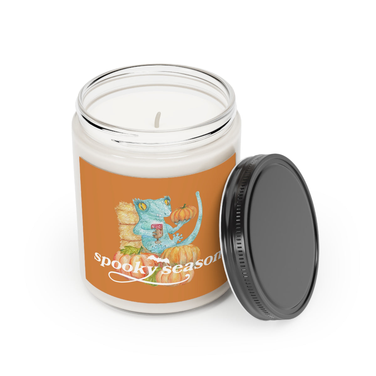 "Spooky Season" Crested Gecko Hand-Poured Candle