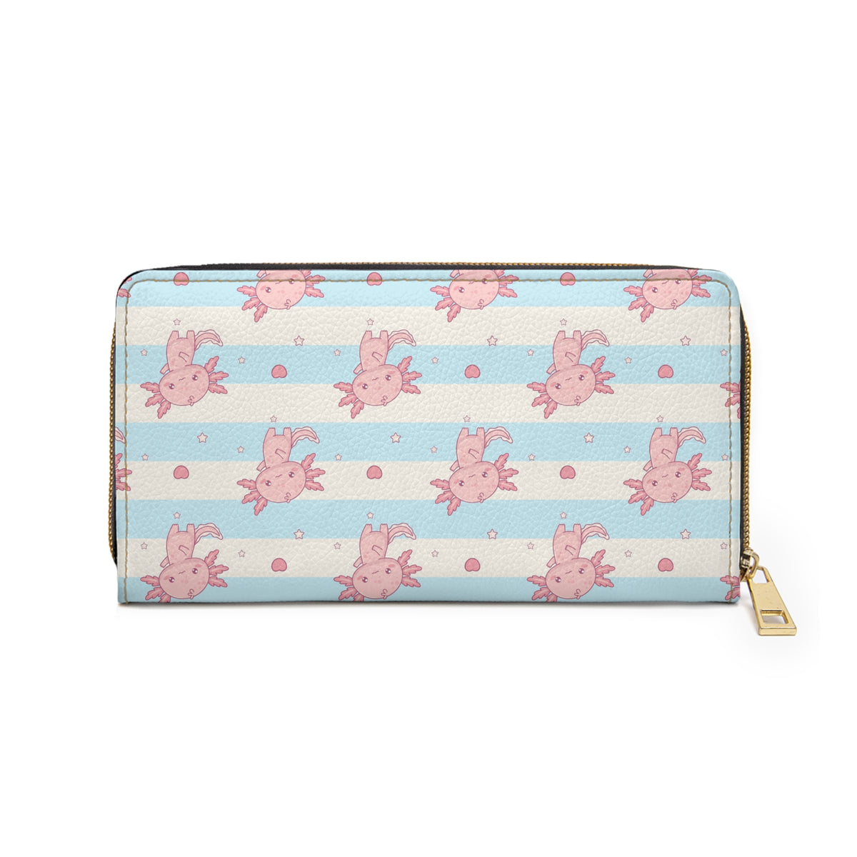Personalizable Axolotl Zip-Around Wallet