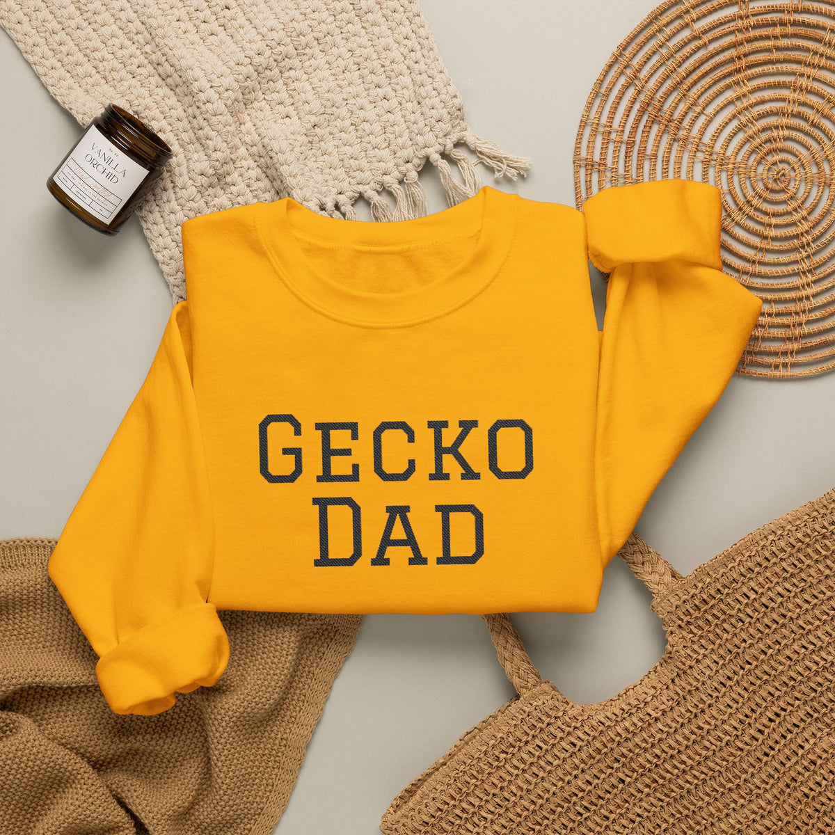 "Gecko Dad" Embroidered Crewneck Sweatshirt