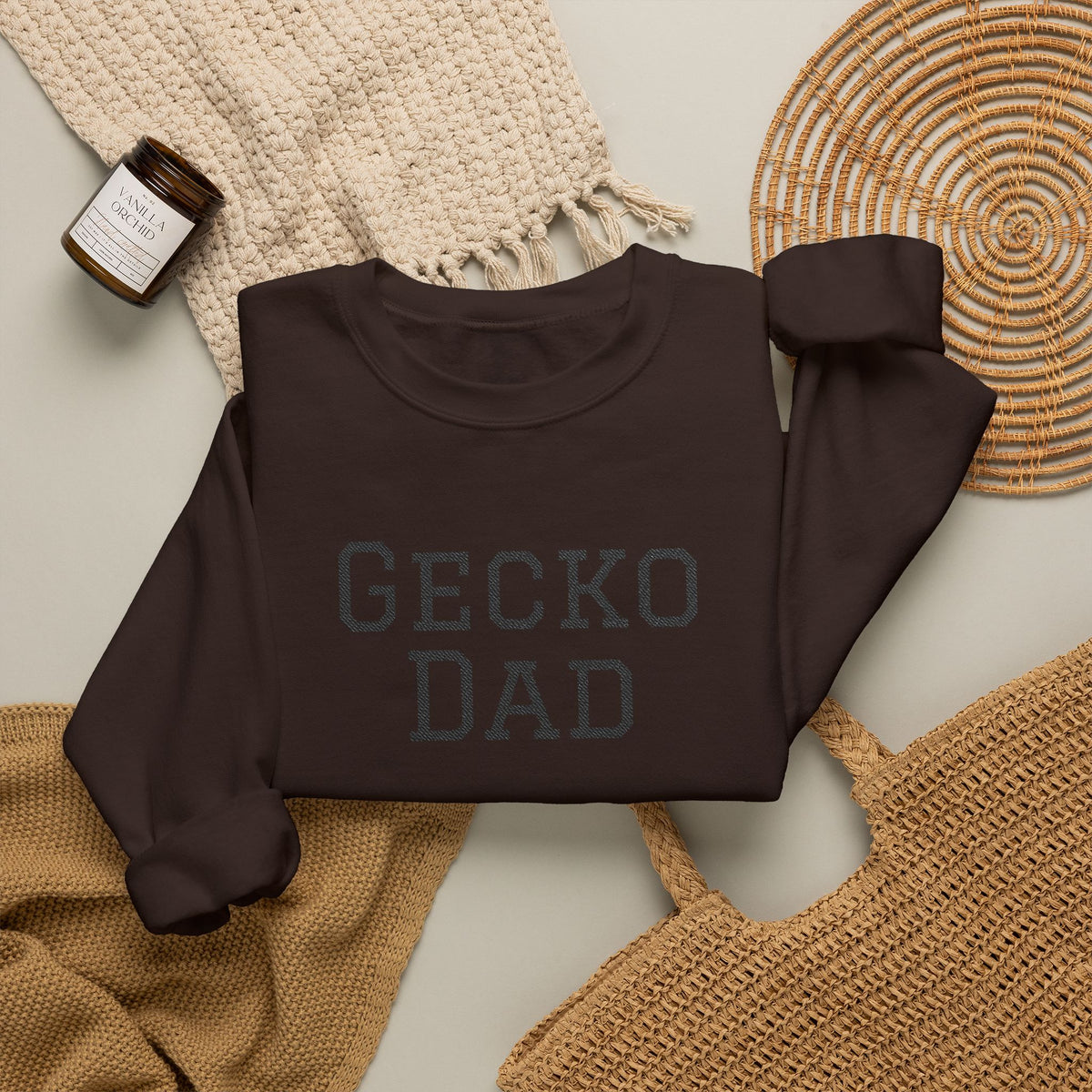 "Gecko Dad" Embroidered Crewneck Sweatshirt