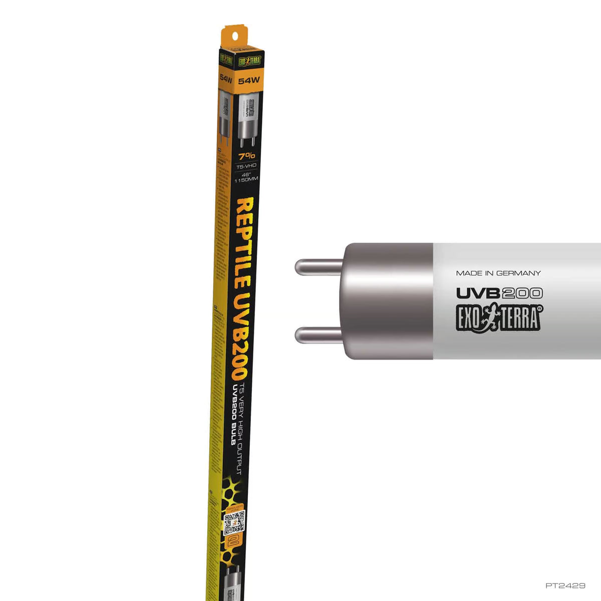 Exo Terra - UVB 200 HO T5 Bulb – 7% UVB (Ferguson Zone 2)