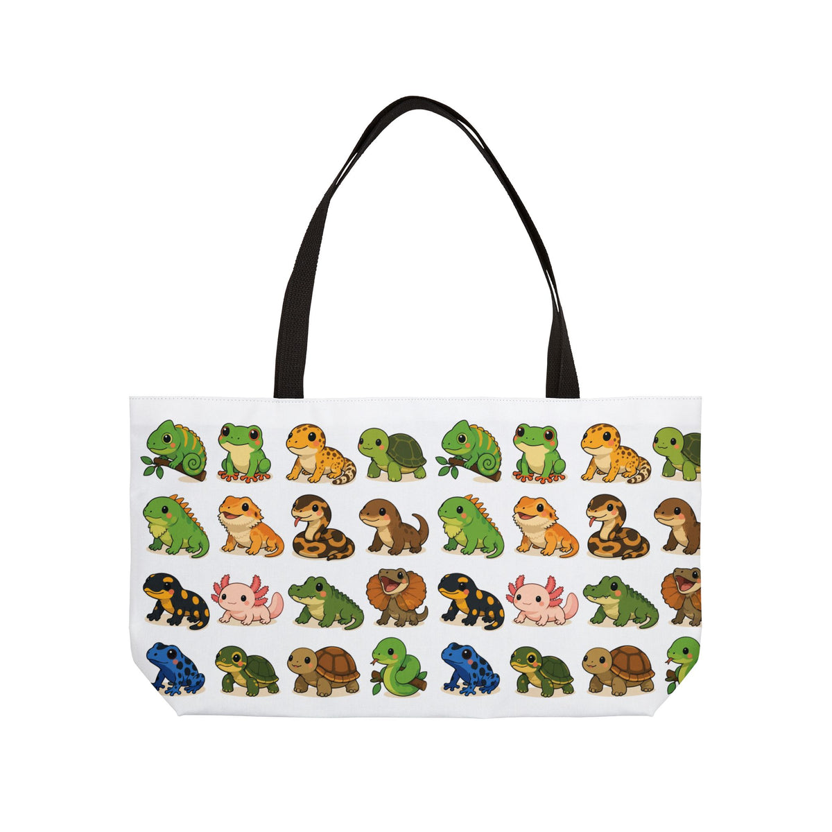 Illustrated Tiny Reptiles & Amphibians Weekender Tote Bag