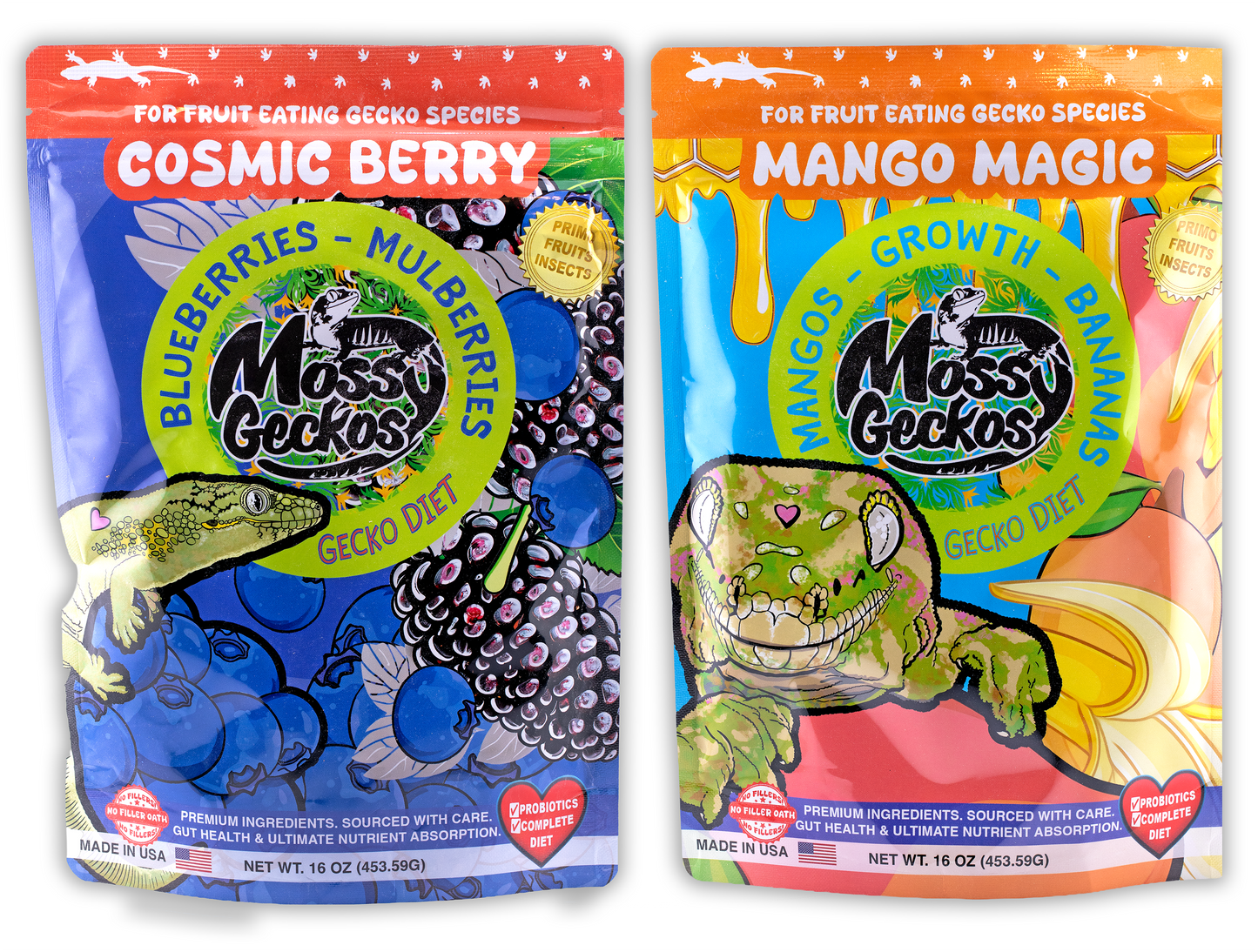 Mossy Geckos - Complete Gecko Diet 16 oz (2-Pack)