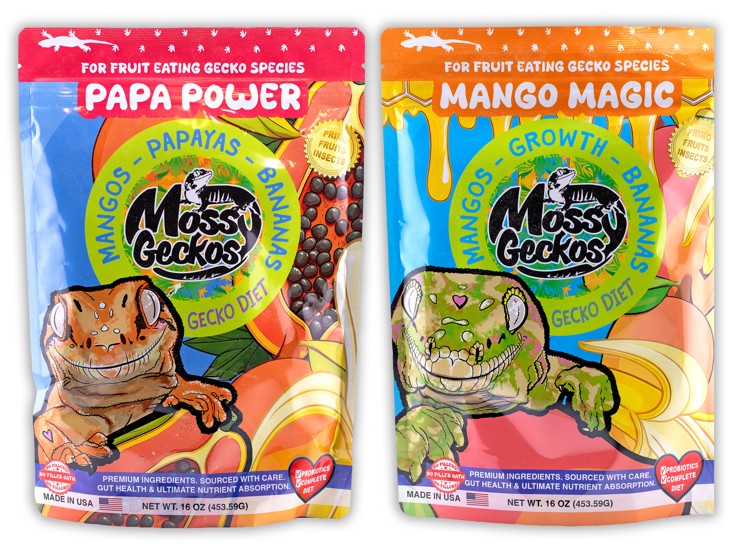Mossy Geckos - Complete Gecko Diet 16 oz (2-Pack)