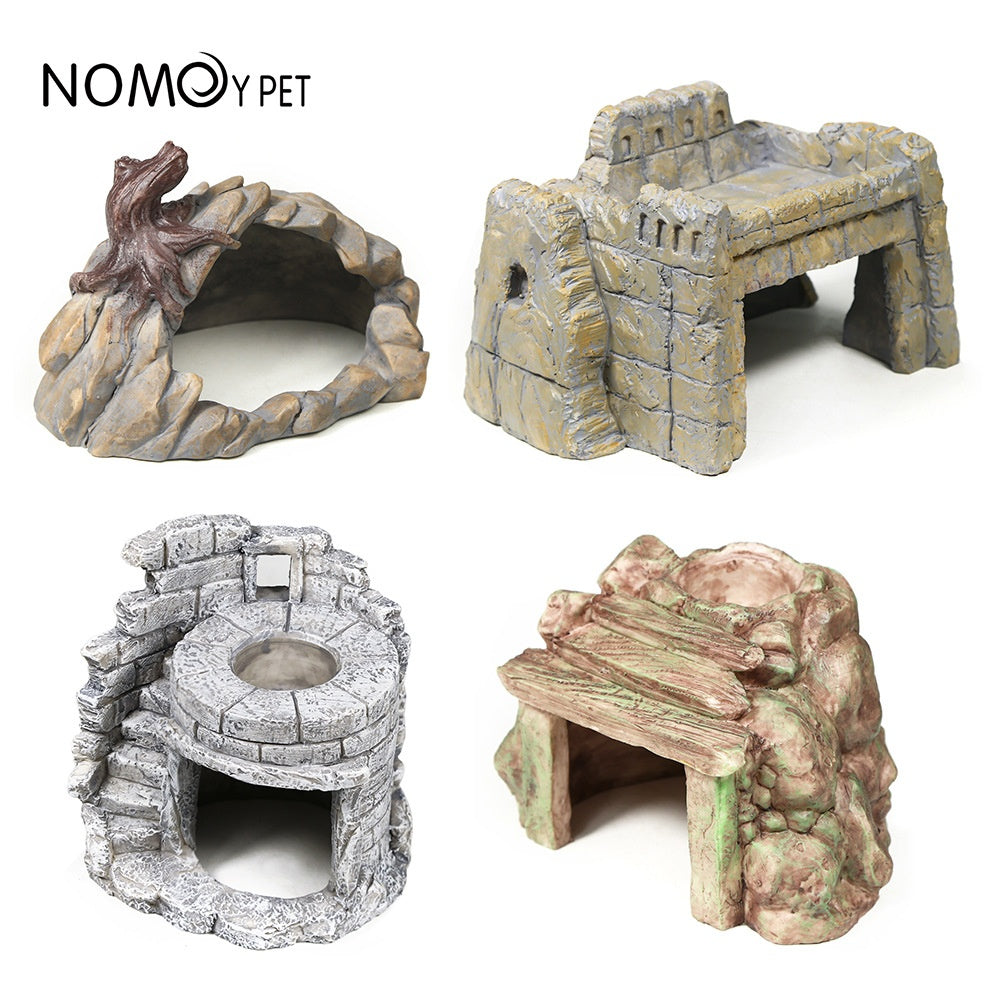 Multi-Level Resin Habitat Hides & Basking Perches