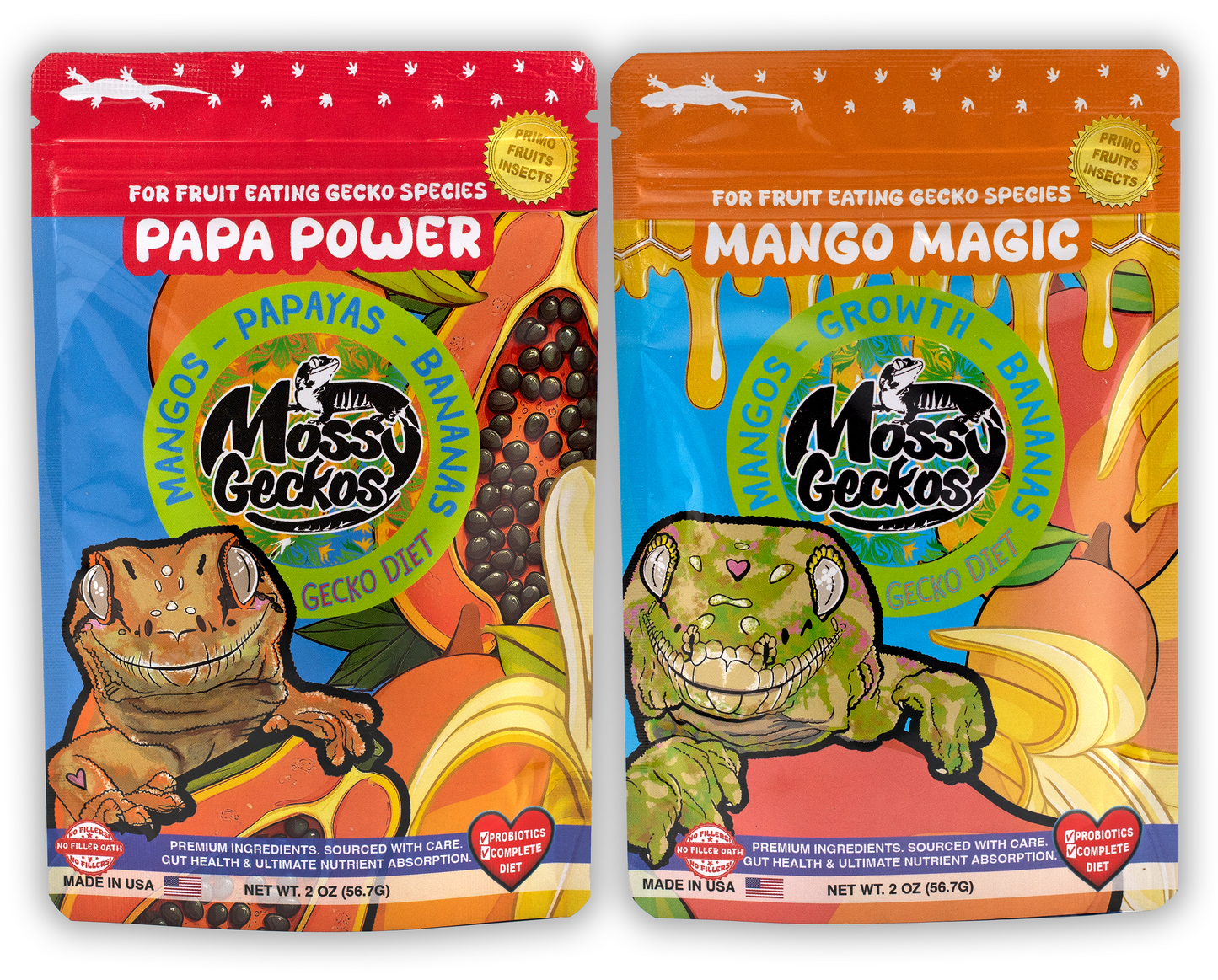 Mossy Geckos - Complete Gecko Diet 2-Pack Bundle