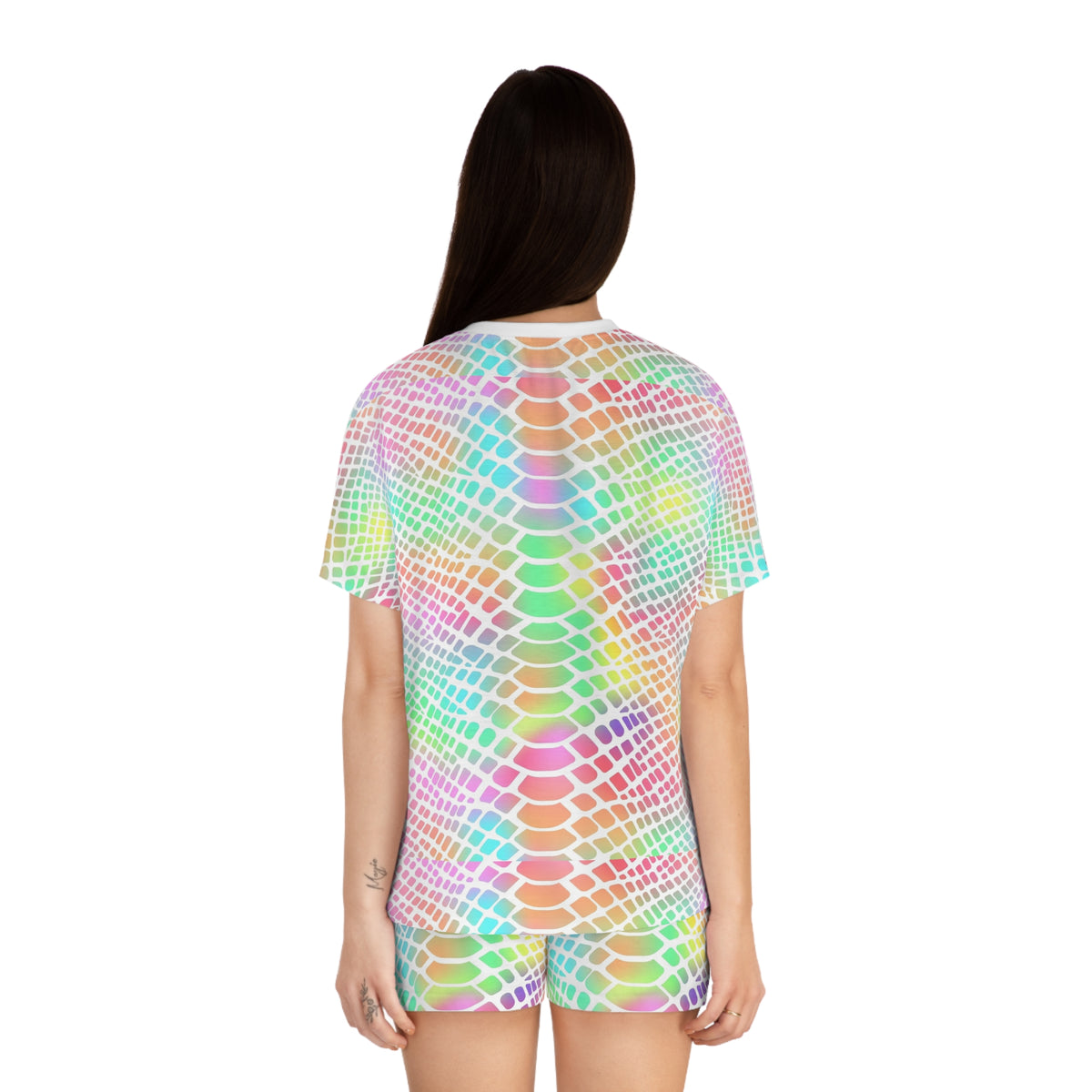 Prismatic Serpent Women’s Short Pajama Set