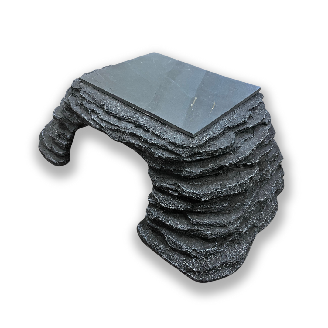 Zen Cave with 9"x7" Slate Stone – Ultimate Basking and Hiding Spot for Reptiles