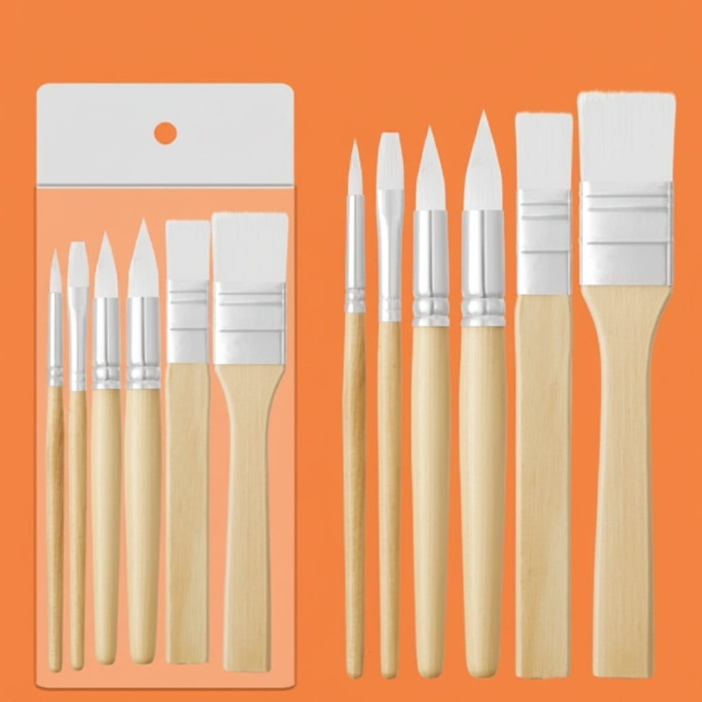 Multi-Piece Terrarium Detailing & Invertebrate Handling Brush Set (6-Pack)