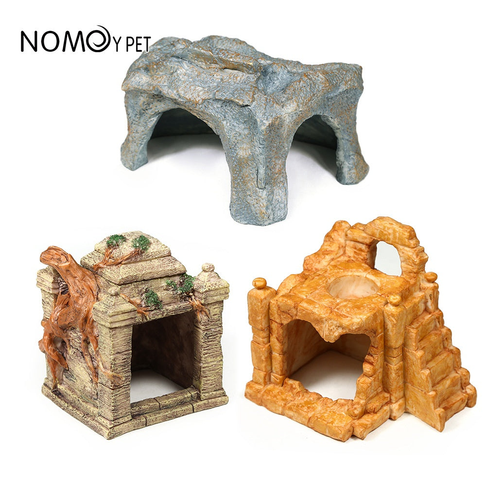Multi-Level Resin Habitat Hides & Basking Perches