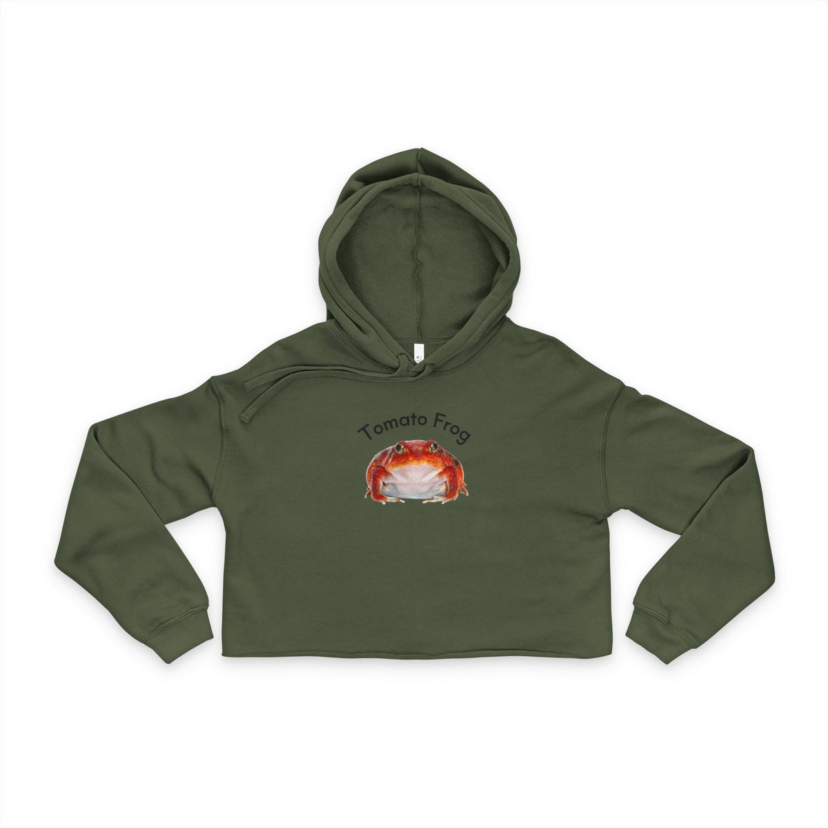 Tomato Frog Women's Cropped Fleece Hoodie