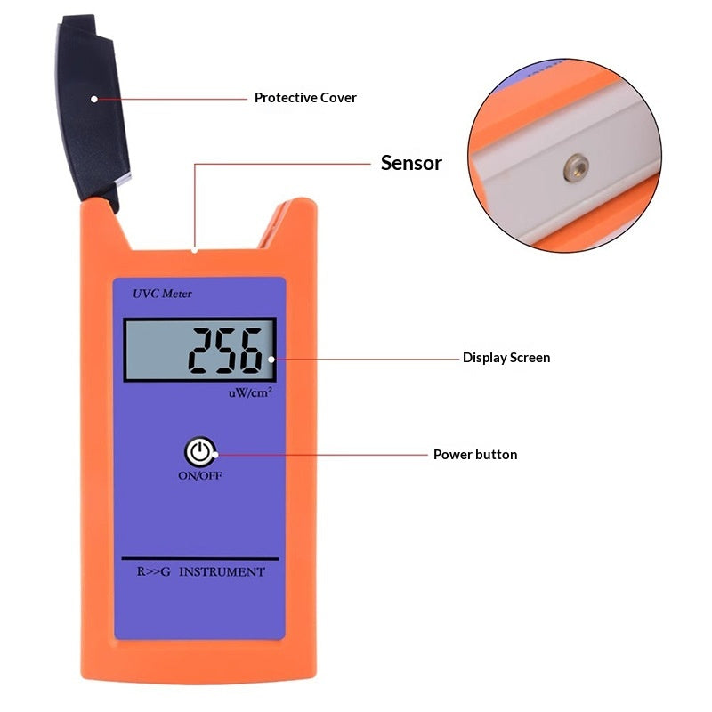Precision Handheld Digital Ultraviolet (UV) Radiometer & Terrarium Sensor